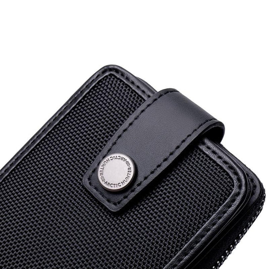 Men's Zippered Credit Card Wallet with Multiple Card Slots