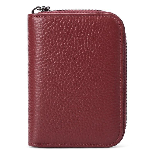 Men's RFID Blocking Zipper Wallet Leather Card Holder