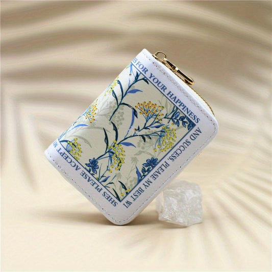 Card Holder Wallet PU Leather 18 Card Slots Zipper Bank Credit Card Case