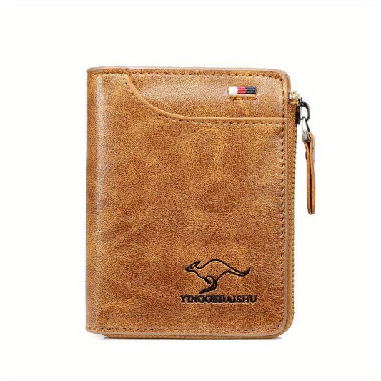 Retro Men's Large Capacity Wallet PU Leather Wallet