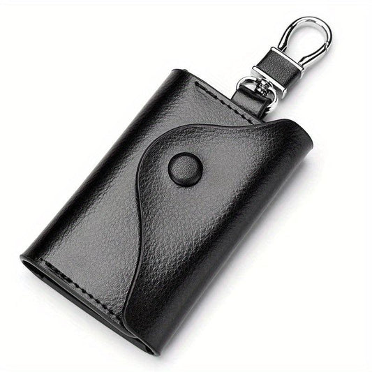 Men's Leather Key Bag Large Capacity Key Chain Case