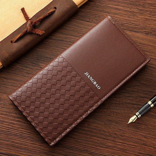 Men's Long Casual Wallet with Money Clip