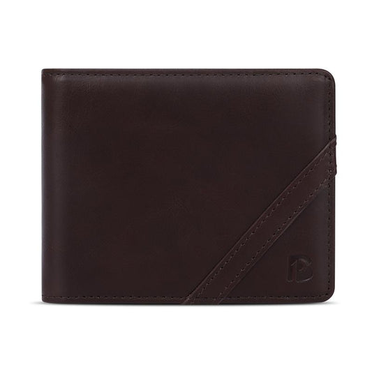 Men's RFID Slim Leather Wallet Brown