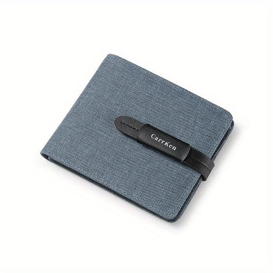 Men's Casual Short Wallet Money Clip Card Holder
