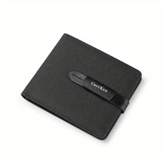 Men's Casual Short Wallet Money Clip Card Holder