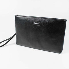 Men's Clutch Wallet Zipper Money Phone Coin Purse Leather Bag