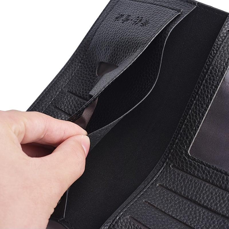 Men's Long Vintage PU Leather Wallet