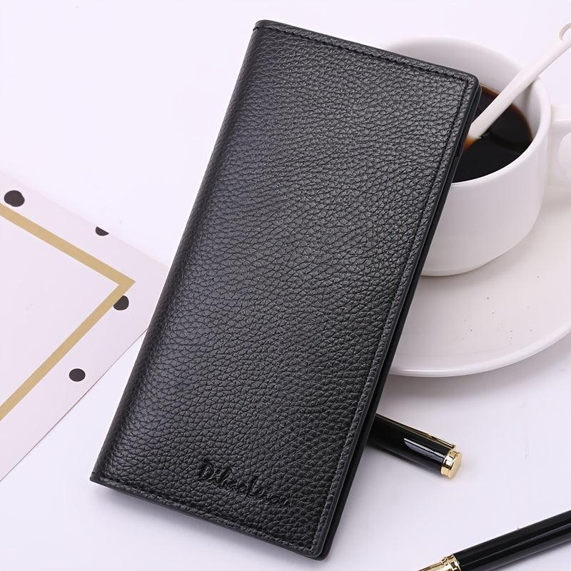 Men's Long Vintage PU Leather Wallet