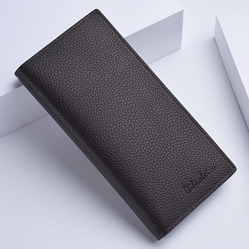Men's Long Vintage PU Leather Wallet