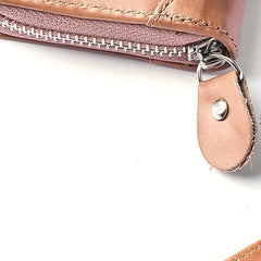 Men's Leather Card Holder Zipper Wallet Purse