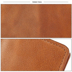 RFID Blocking Wallet Men PU Leather Credit Card Holder Anti Theft Technology