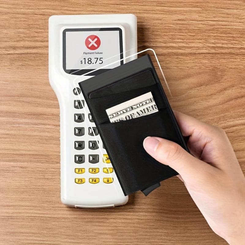 RFID Blocking Men's Business Card Wallet Pop Up Credit Card Holder
