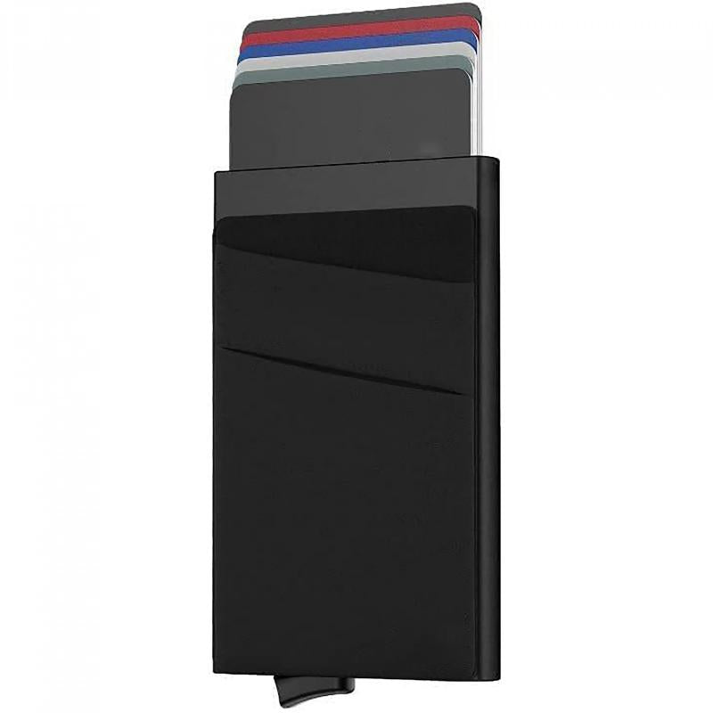 RFID Blocking Men's Business Card Wallet Pop Up Credit Card Holder