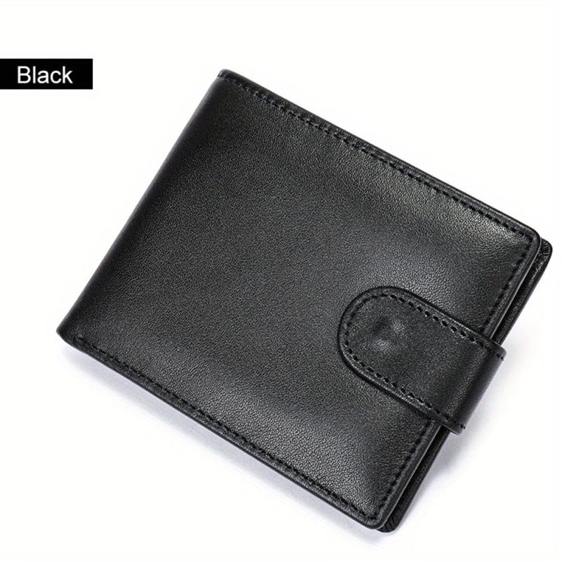 Vintage Leather Buckle Wallet w/ Card Slots Business Large Capacity Coin Purse