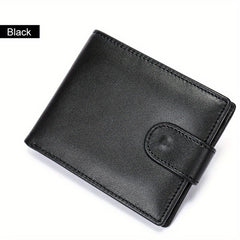 Vintage Leather Buckle Wallet w/ Card Slots Business Large Capacity Coin Purse