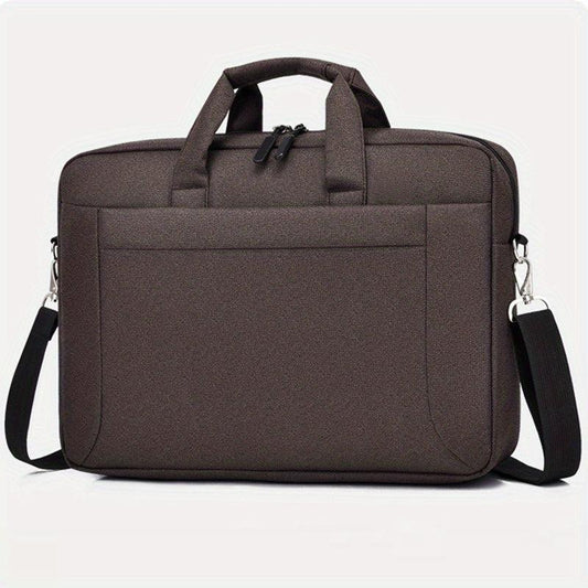 Large Capacity Men's Briefcase with Multiple Zipper Colors