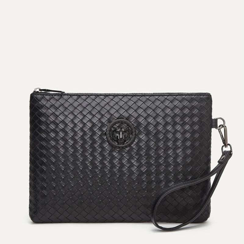 High end PU Leather Handbag Men's Envelope Bag Clutch Business Briefcase