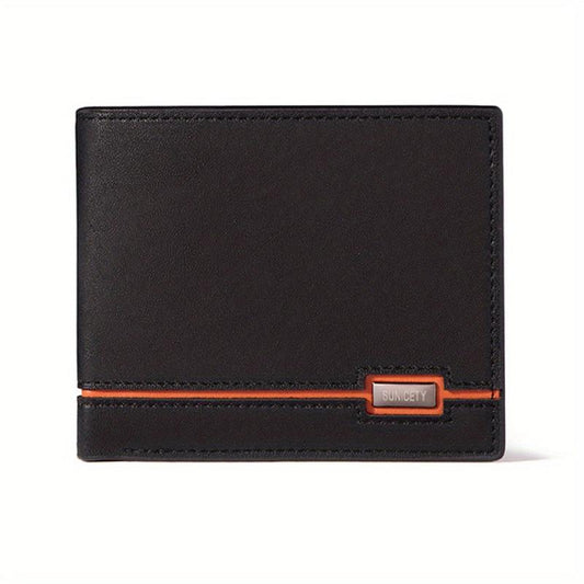 Men's RFID Blocking Short Wallet Large Capacity