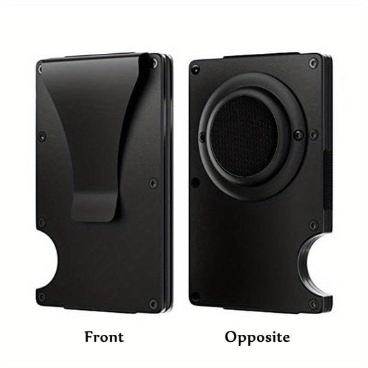 Men's Slim RFID Blocking Card Holder with Money Clip