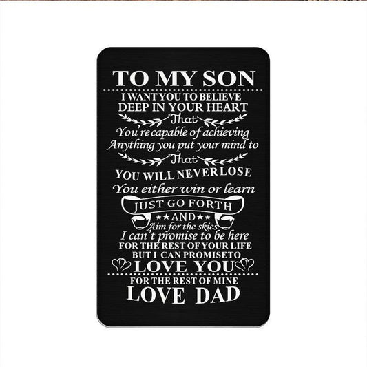 Kids Family Alloy Wallet Card