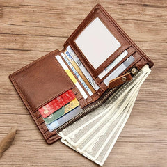 Men's RFID Blocking Leather Short Wallet