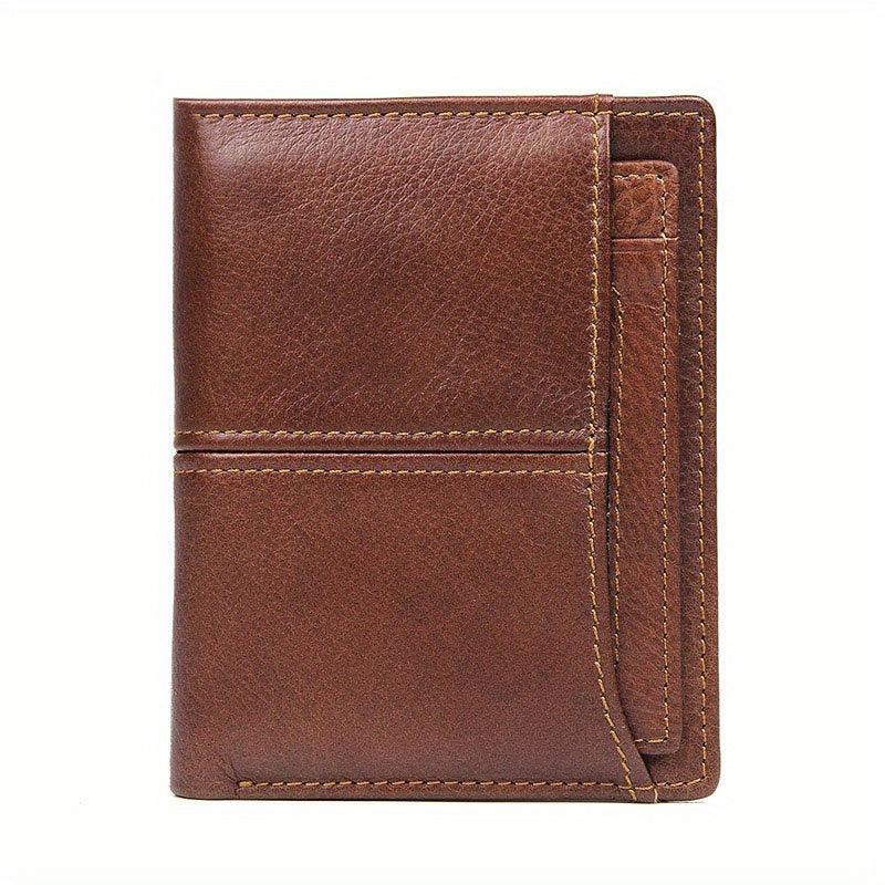Men's RFID Blocking Leather Short Wallet