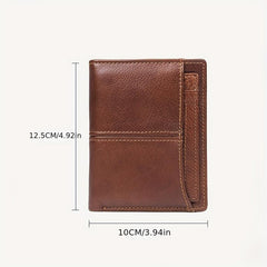 Men's RFID Blocking Leather Short Wallet