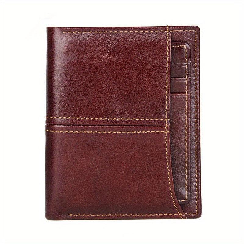 Men's RFID Blocking Leather Short Wallet
