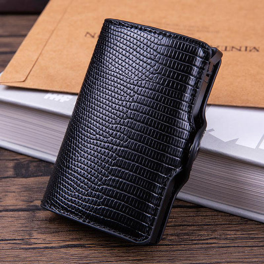 Men's RFID Blocking Card Holder Aluminum Alloy Pop up Credit Card Holder