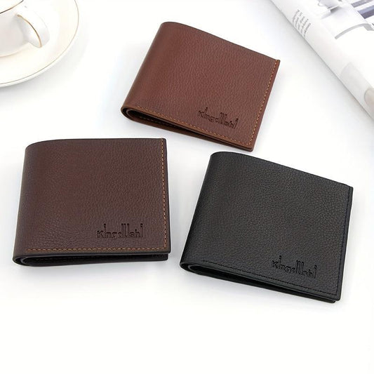 Casual PU Leather Men's Thin Clip Wallet