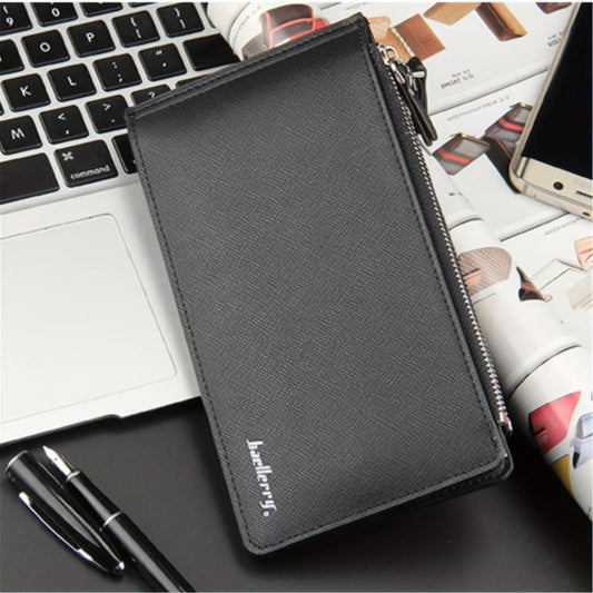 Men's Long Wallet Clutch Bag Organizer Coin Purse