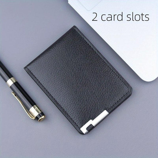 Men's Ultra thin Leather Card Holder Wallet