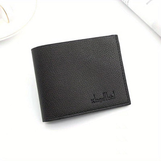 Men's Soft Leather Compact Bifold Wallet