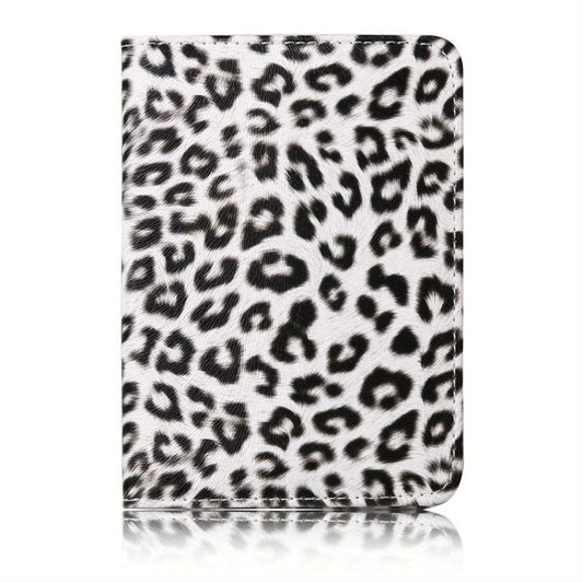 Leopard Print Men's Card Case Credit Card Cover
