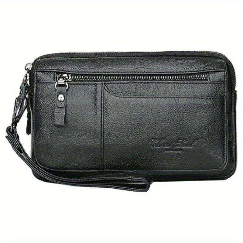 Men's Leather Clutch Purse Wallet Men Wrist Bag Business Men's Bag