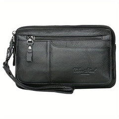 Men's Leather Clutch Purse Wallet Men Wrist Bag Business Men's Bag