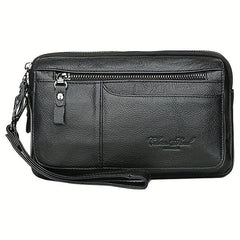 Men's Leather Clutch Purse Wallet Men Wrist Bag Business Men's Bag