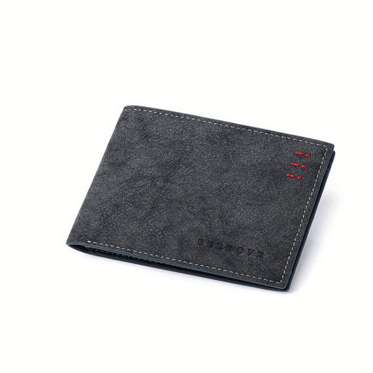 Men's Casual PU Leather Short Wallet