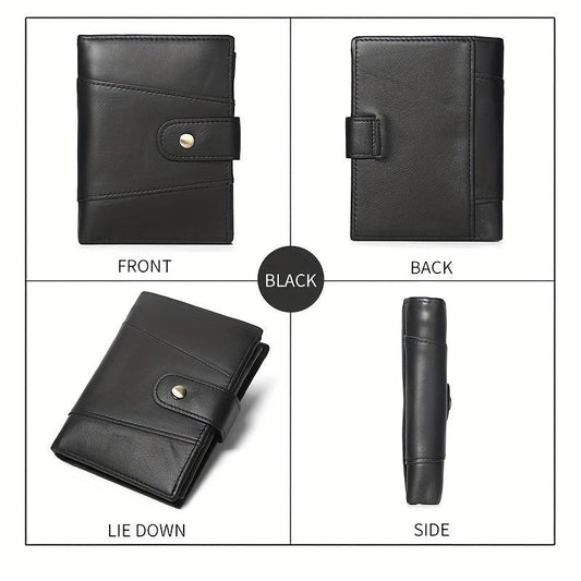 Leather Men's Wallet Large Capacity Cowhide Card Holder