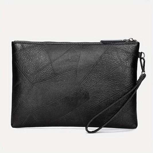 Street PU Soft Face Clutch Men's Purse Rivet Shoulder Bag