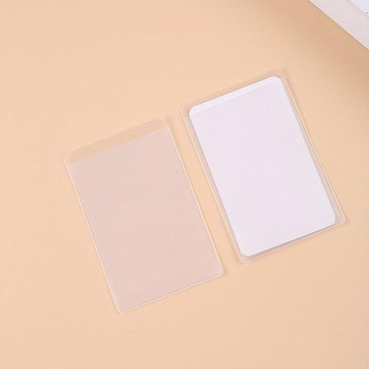 10pcs Portable Frosted PVC Card Holders Storage Bag