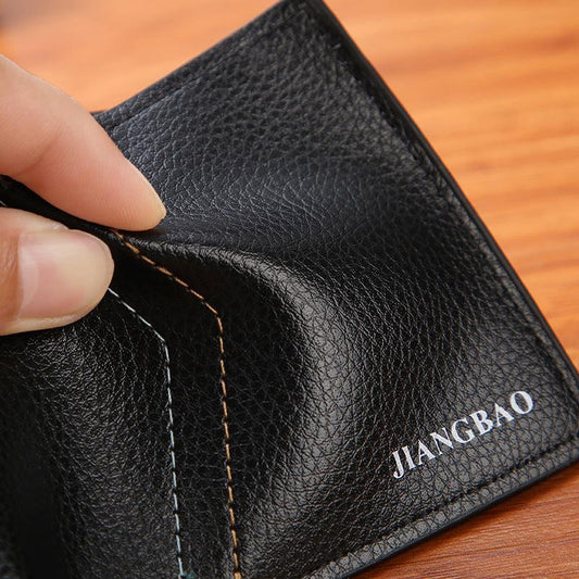Men's Business Casual Short Leather Wallet