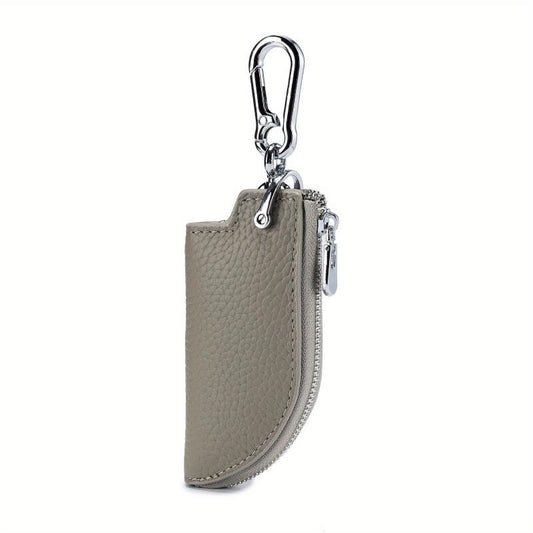 Leather Key Cover With Zipper Key Bag Key Chain Box Car Key Storage Box