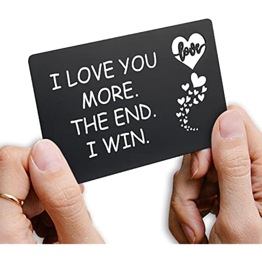 Engraved Aluminum Alloy Wallet Insert Card