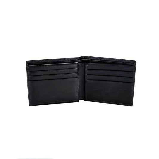 RFID Blocking Leather Wallet For Men Bifold Top Flip Extra Capacity