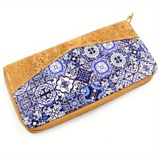 Men's Vintage Cork Grain Grab Bag Purse Wallet