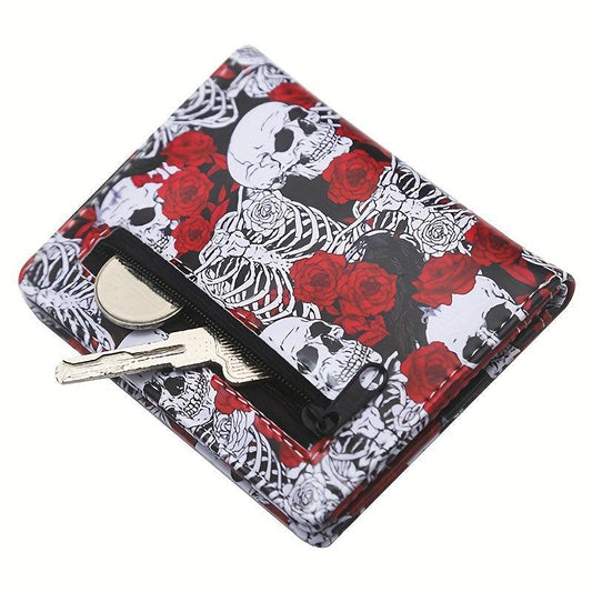 Rose Bone Wallet Couple Coin Bag Wallet Love And Life Wallet Men's Lover Wallet