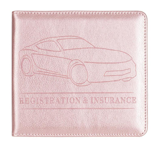 Car Insurance Information Folder PU Leather Driver's Folder
