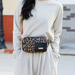 Leopard Pattern Chest Bag Fanny Pack Waist Bag Phone Bag