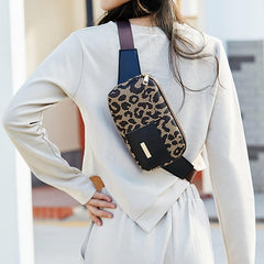 Leopard Pattern Chest Bag Fanny Pack Waist Bag Phone Bag